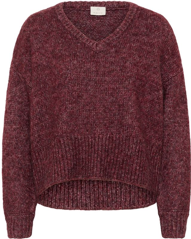 Kaffe - Trui 'Trina' - Merlot - Gebreide Trui