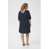 Kaffe Curve korte jurk donkerblauw