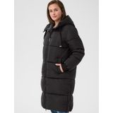 Kaffe - KANika - Gewatteerde Jas - Zwart - Met Capuchon en Ritssluiting