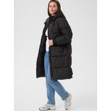 Kaffe - KANika - Gewatteerde Jas - Zwart - Met Capuchon en Ritssluiting