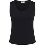 Jersey Top - KAarina Slim Fit - Zwart - Dames Singlet