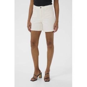 Kaffe - Simple Twill Shorts - Korte Broeken - Wit - 100% Katoen