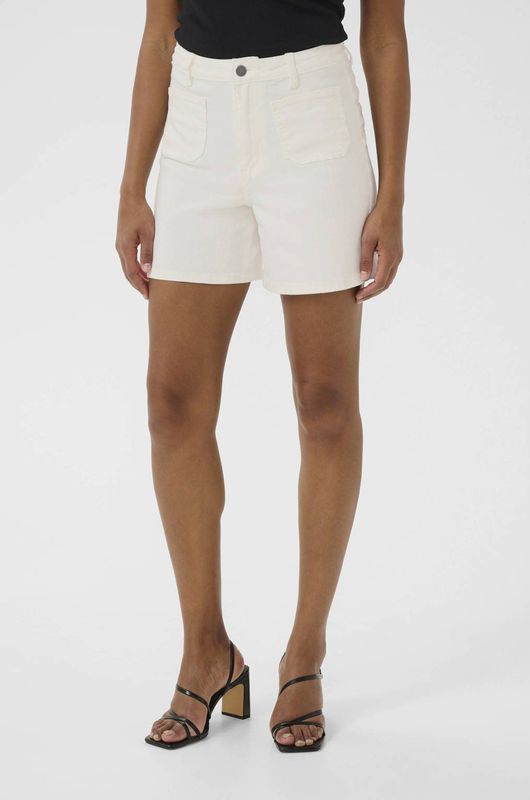 Kaffe, Dames, Korte broeken, Wit, Maat: XS Katoen,