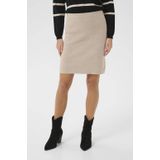 Cream midi rok crème