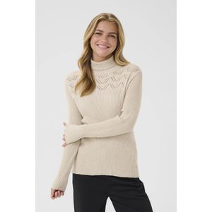Cream - CRDela Rollneck Pullover - Crème - Gebreid