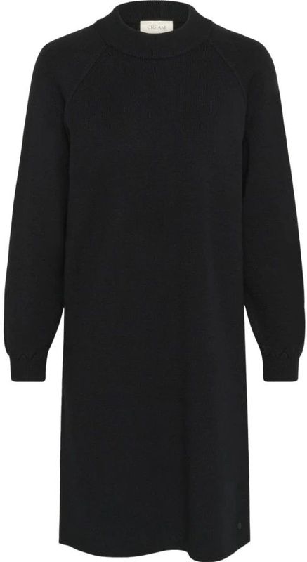 Cream - CRDela Knit Dress - Midi Jurk - Zwart