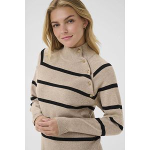 Cream - CRDela Button Pullover - Coltrui - Zand
