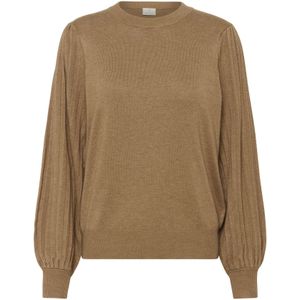 Kaffe - Kalone Knit Pullover - Bruin - Dames Truien