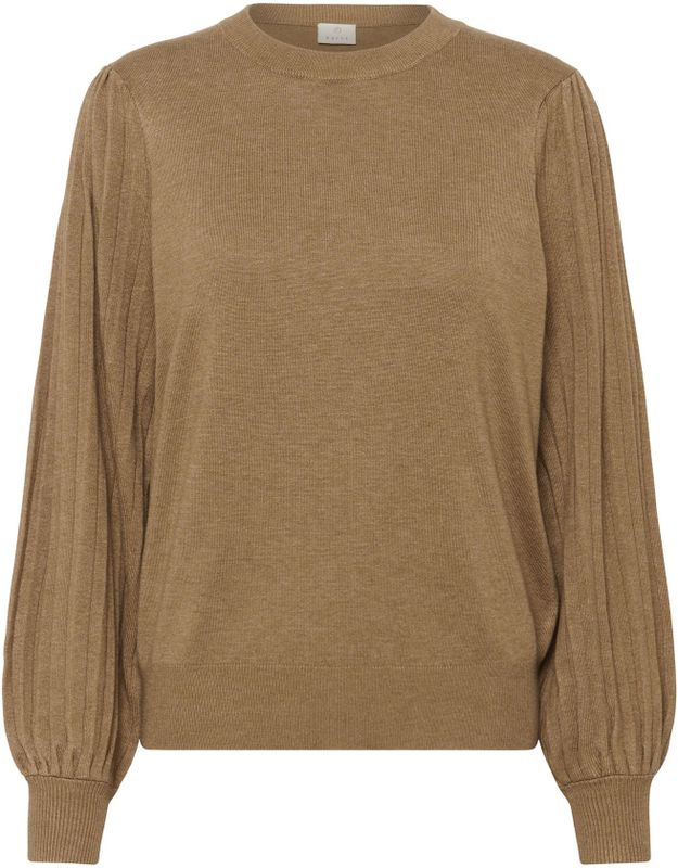 Kaffe - Kalone Knit Pullover - Bruin - Dames Truien