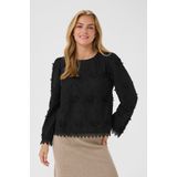 Cream - Blouse 'Hilda' - Zwart - Wijde Blouse - Lange Mouw