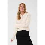 Cream - CRJunah - Trui - Ecru - Losse Pasvorm - Lange Mouw