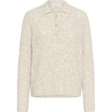 Cream - CRJunah - Trui - Ecru - Losse Pasvorm - Lange Mouw