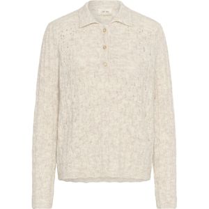 Cream - CRJunah - Trui - Ecru - Losse Pasvorm - Lange Mouw