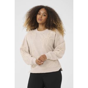 Cream - CRLovisa Embroidery Sweatshirt - Crème - Sweater