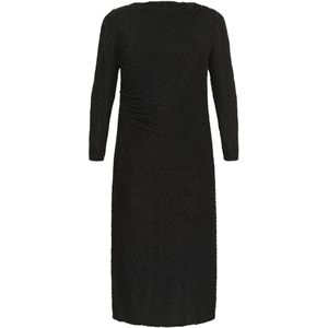 KAFFE - CURVE - Jurk - Zwart - Lang/maxi - Slanke Pasvorm