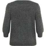 KAFFE - CURVE - Trui - Grijs - Knitwear - Ronde Hals