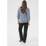 Kaffe Curve - Kcletty Pullover - Gebreide Trui - Blauw - Windward Blue Melange