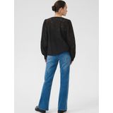 Kaffe - KAVivian - Blouse - Zwart - Wijde Blouse met Pofmouwen