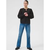 Kaffe - KAVivian - Blouse - Zwart - Wijde Blouse met Pofmouwen