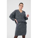 Kaffe - Trui 'Trudy' - Donkergrijs - Gebreide Trui