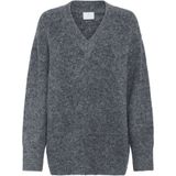Kaffe - Trui 'Trudy' - Donkergrijs - Gebreide Trui