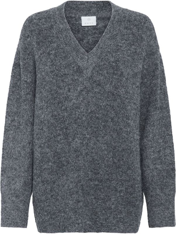 Kaffe - Trui 'Trudy' - Donkergrijs - Gebreide Trui