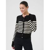 Kaffe - KALizza - Gebreid Vest - Zwart/Wit