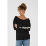 Cream - Villea - Trui - Zwart - Knitwear - Lange Mouwen