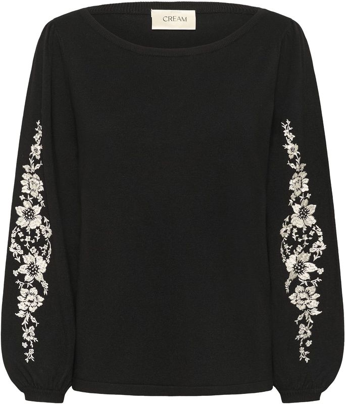 Cream - Villea - Trui - Zwart - Knitwear - Lange Mouwen