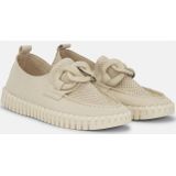 Ilse Jacobsen - Tulip 3884 - Dames Schoenen - Beige - Ademende Gebreide Instapper