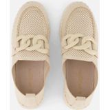 Ilse Jacobsen - Tulip 3884 - Dames Schoenen - Beige - Ademende Gebreide Instapper