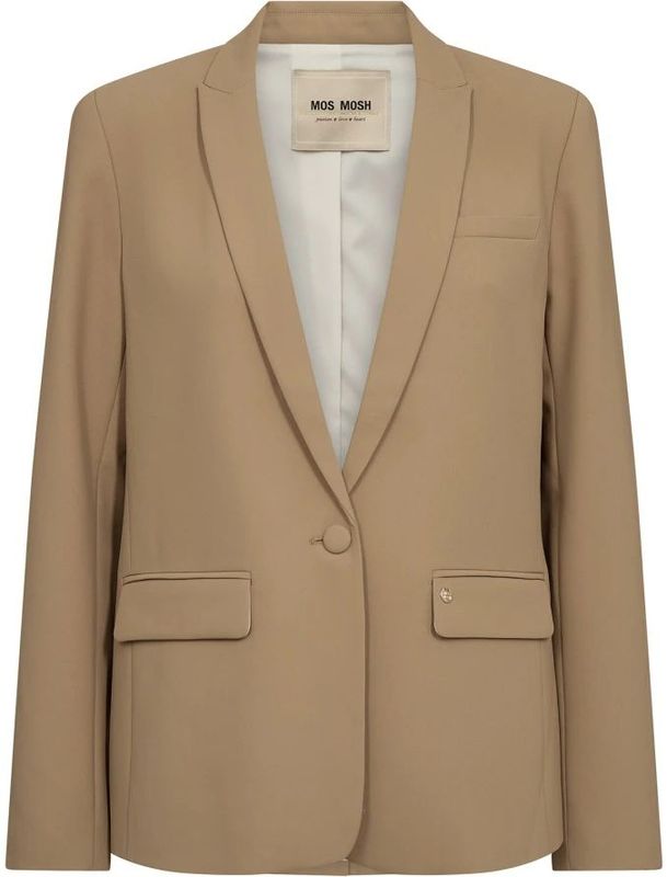 MOS Mosh, Dames, Jassen, Bruin, Maat: XS Poliester,