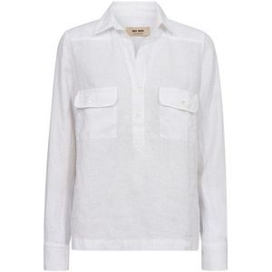 Mos Mosh Klassische Bluse MMEnna Linen Pocket Blouse