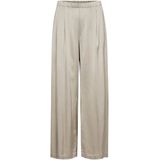 MOS Mosh - Mmrita Satin Pant - Broek - Beige - Satijn