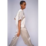 MOS Mosh - Mmrita Satin Pant - Broek - Beige - Satijn
