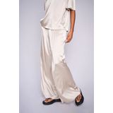 MOS Mosh - Mmrita Satin Pant - Broek - Beige - Satijn