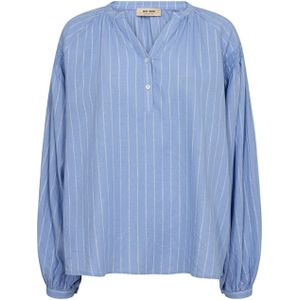 MOS Mosh, Dames, Blouses & Shirts, Blauw, Maat: XS