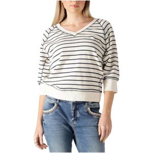 MOS Mosh - Mmmaggie Stripe Sweatshirt - Veelkleurig - Dames
