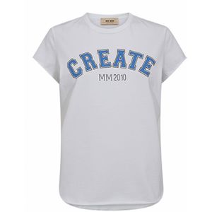 MOS Mosh - Mmcelli O-Ss Tee - T-shirt - Wit - Katoen