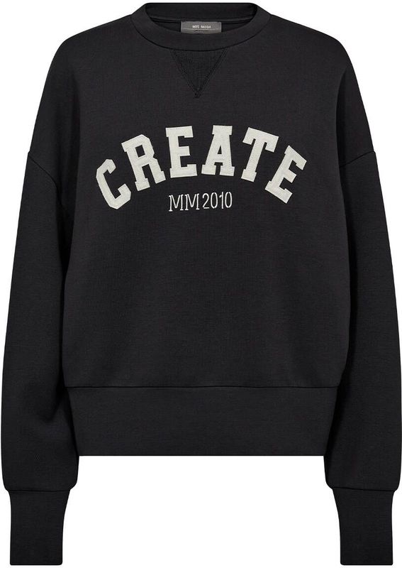 Mos Mosh - Mmcelli O-Ls Sweatshirt - Zwart - Viscose