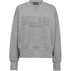 Mos Mosh - MMRenzi - Sweater - Grijs Melange