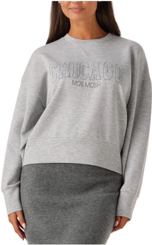 Mos Mosh - MMRenzi - Sweater - Grijs Melange