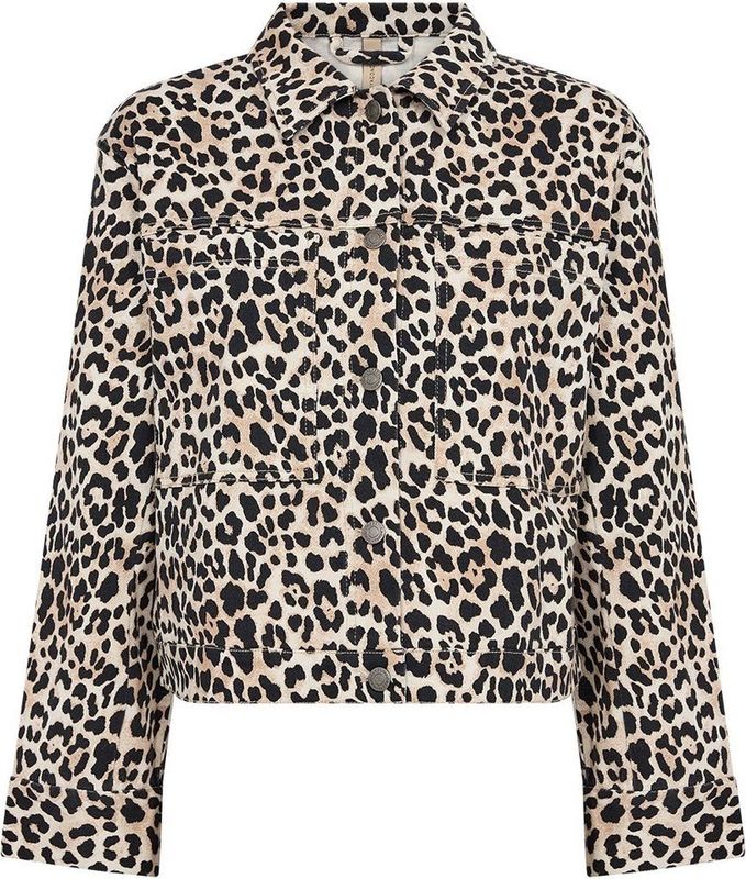 Soyaconcept - Owena2 - Jasje - Camel - 97% Biologisch Katoen - Dierenprint