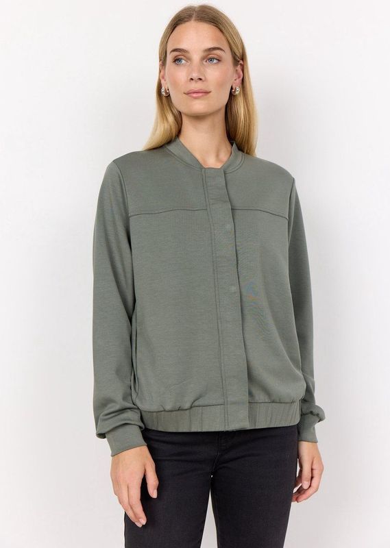 Soyaconcept Sweatvest 'Banu 225'  olijfgroen