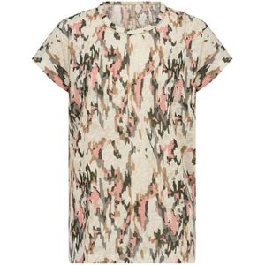 Soyaconcept - Sc-Aretha 38 - T-shirt - Veelkleurig - Polyester - Abstracte Print