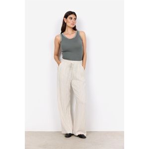 soyaconcept Culotte Soyaconcept Hose SC-POULA mit Streifen in Cream (1-tlg) Tunnelzugbändchen