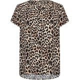 Blouse - Pietta 1 - Dierenprint - Gevoerde Zoom/Rand - Tuniek Kraag