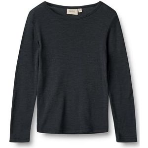 WHEAT - Alfie - T-shirt - Zwart - Merino-ondergoed - Kinderen