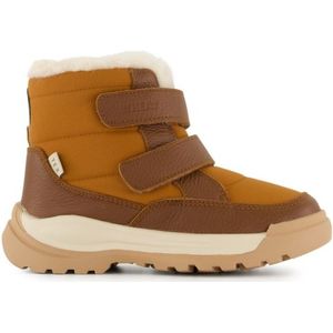 Wheat Uniseks winterschoen Millas Tex voor kinderen, waterdicht, ademend gevoerd en warm leer, sneeuwschoen, 9002 cognac, 25 EU