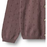 WHEAT - Maia - Vest - Plum - Knoopsluiting - Lange Mouwen - A-lijn